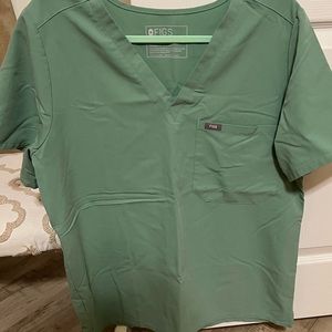 Figs Catarina one pocket scrub top XL jade